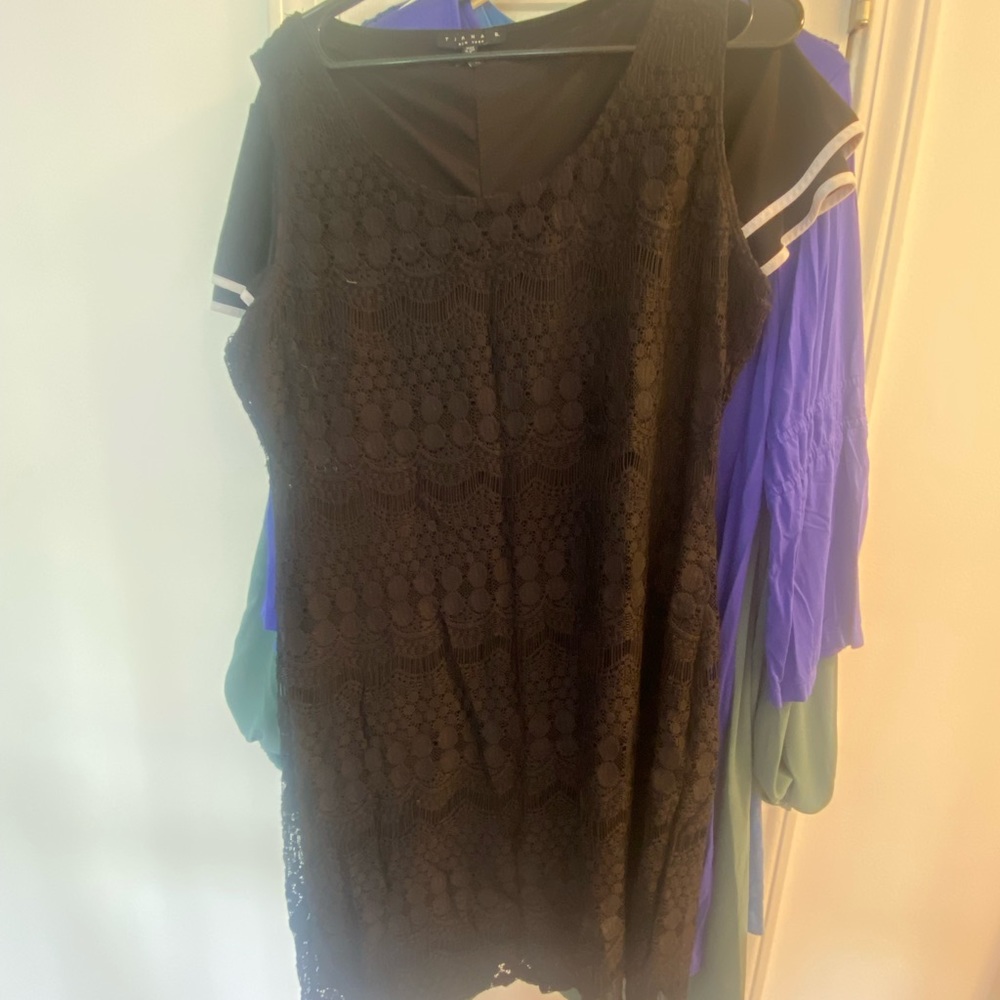 Black lace dress